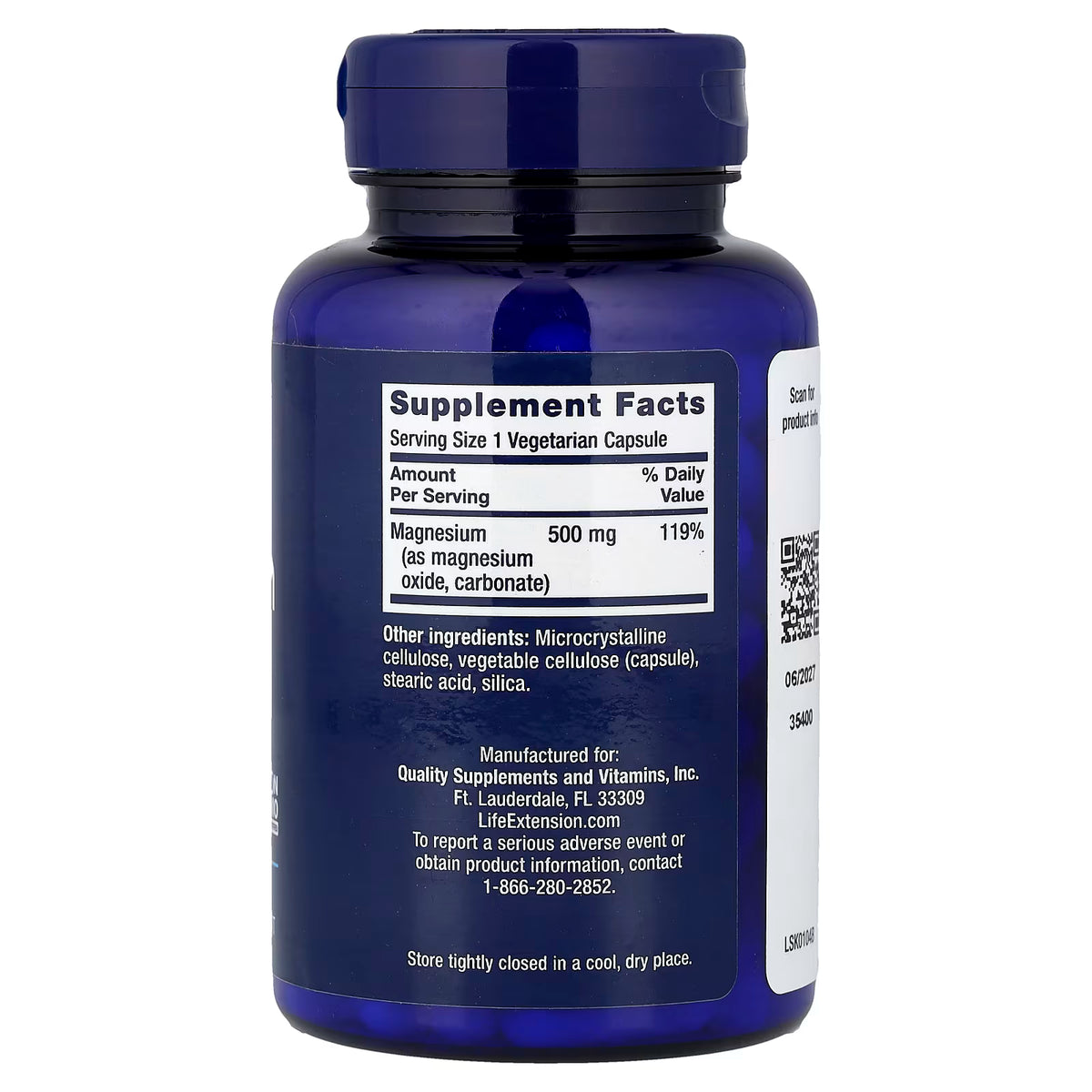 Life Extension Magnesium Caps (100 caps)