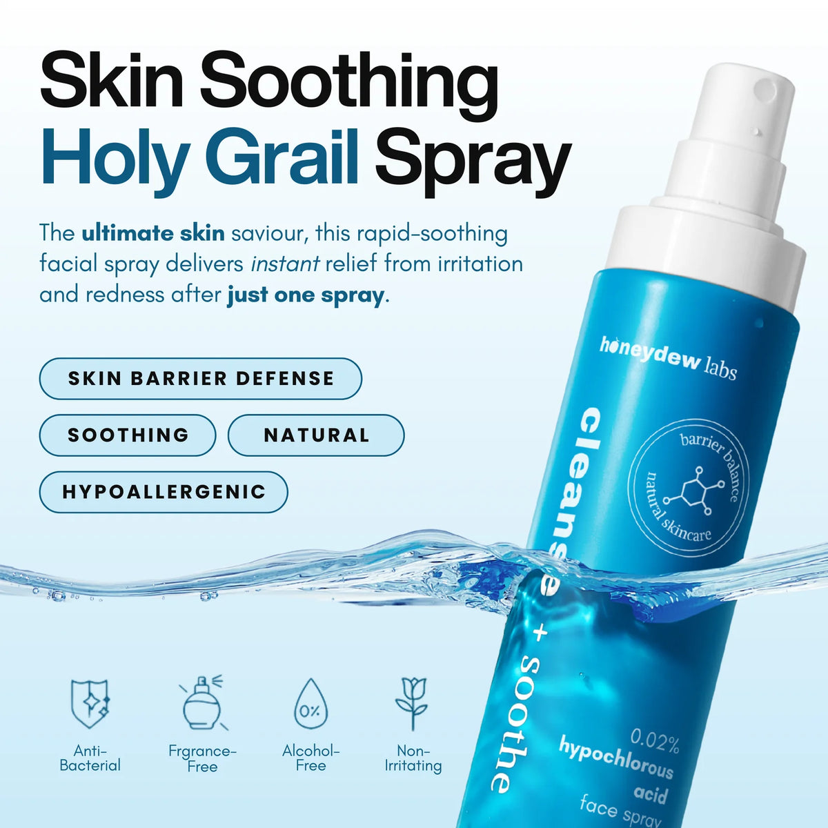Hypochlorous Acid Spray - Cleanse & Soothe (200 ml)