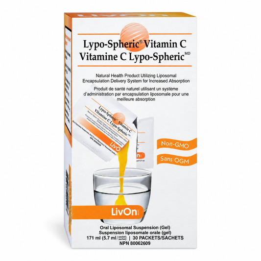 LivOn Labs Lypo-Spheric Vitamin C 30 packet box