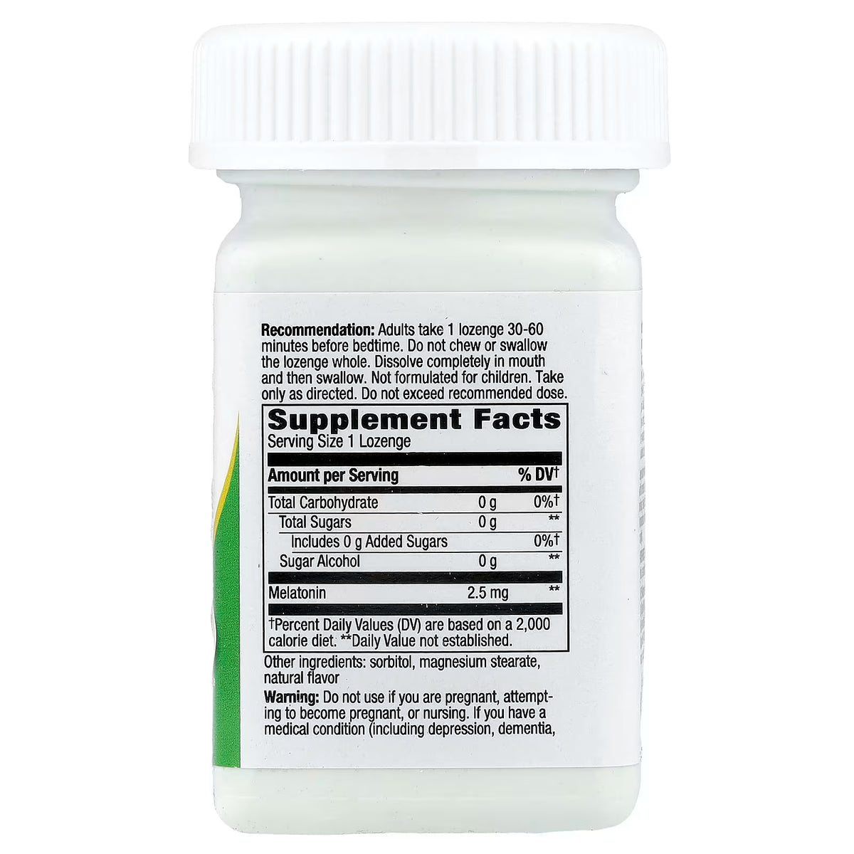 Nature's Way, Melatonin, Passion Fruit, 2.5 mg, 100 Vegan Lozenges